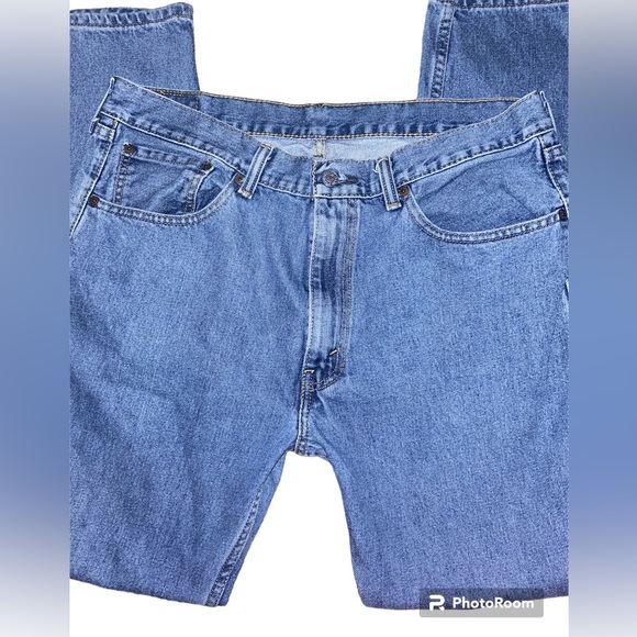 Levi’s VTG Men’s 505 Blue Jeans Red Tab 36x32 EUC Straight Leg Loose Fit Pants - Picture 13 of 17